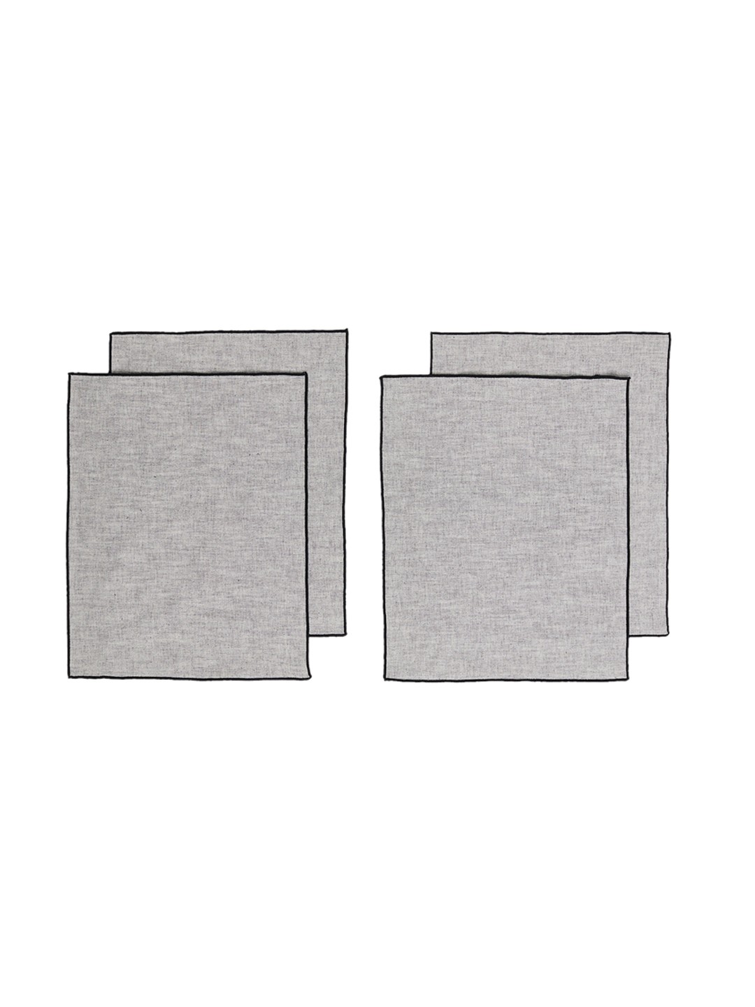 

H&M 4-Pack Grey Linen-Blend Placemats