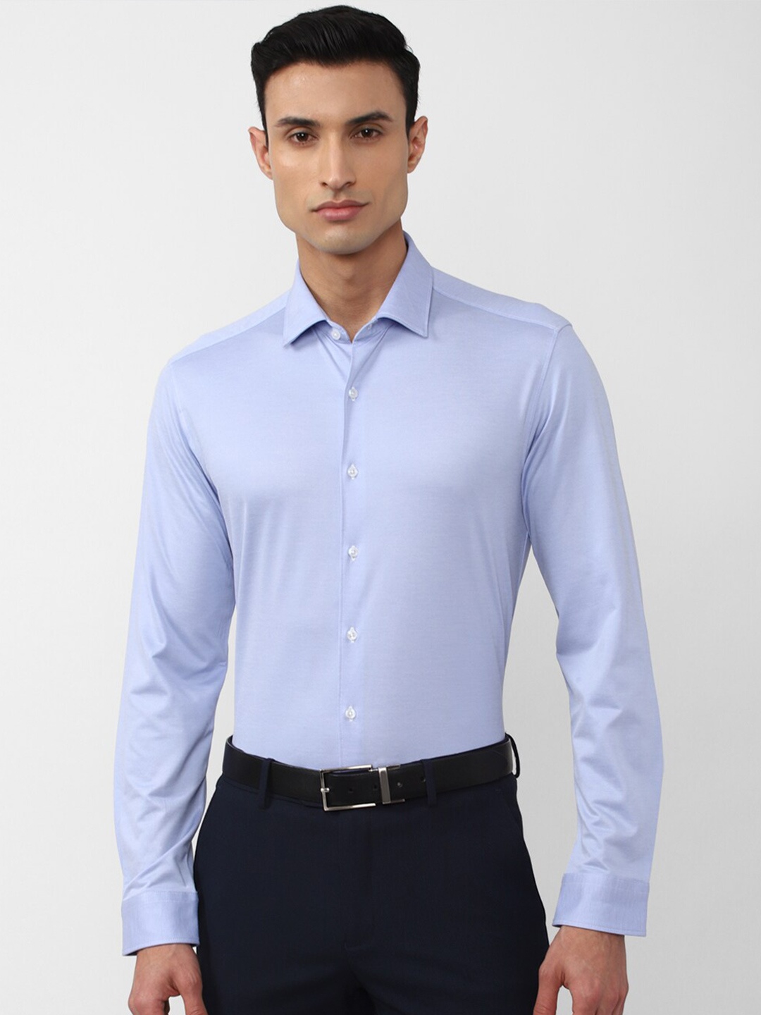 

Van Heusen Men Slim Fit Formal Shirt, Blue