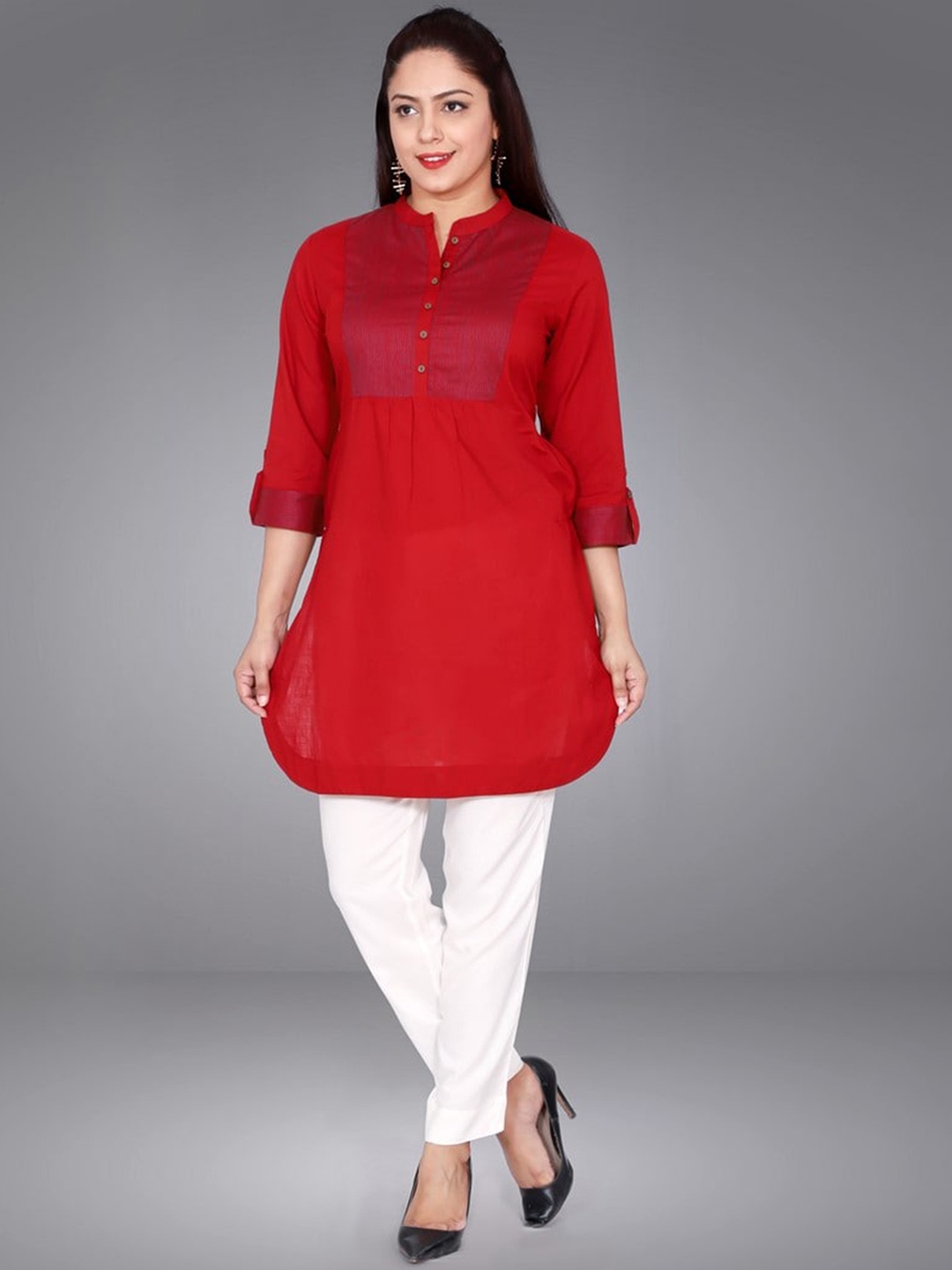 

SUTI Women Cotton Kurta, Maroon