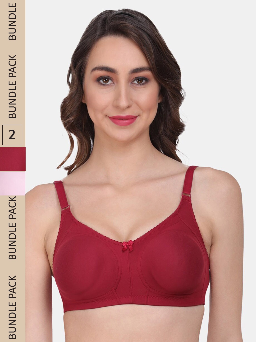 

Amour Secret Cotton Non Padded Bra, Pink