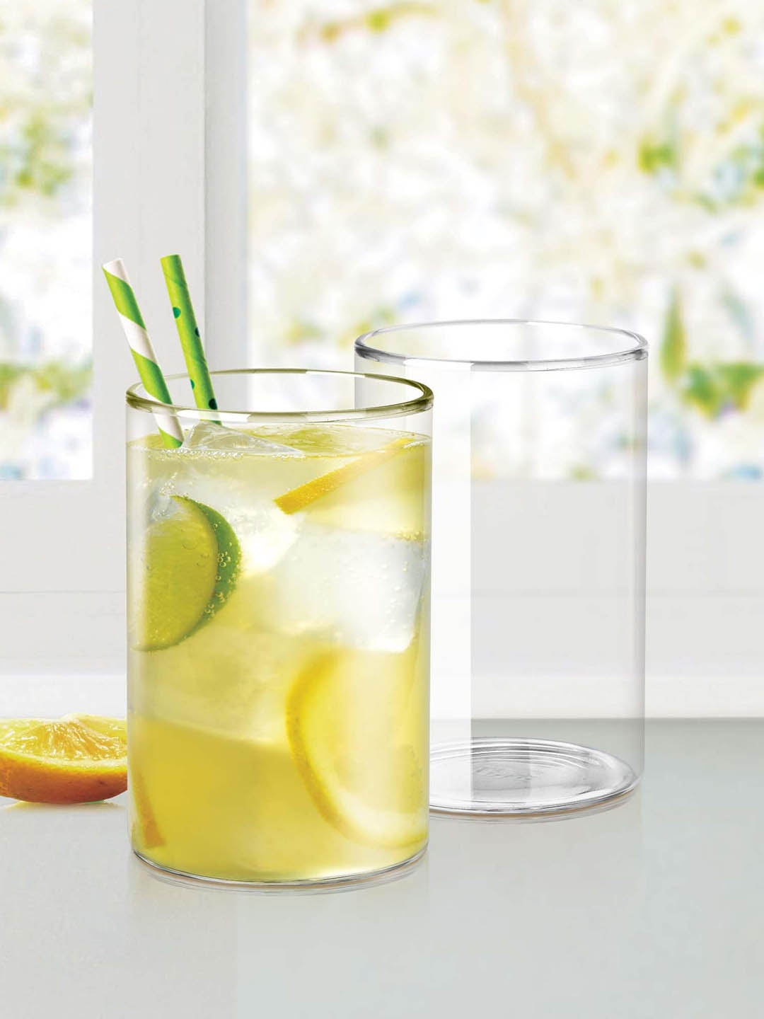 

Treo Vector Set Of 6 Transparent Borosilicate Glass Tumbler 300 ml Each