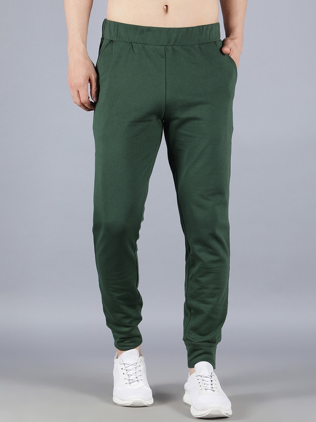 

Nimble Men Cotton Joggers, Green