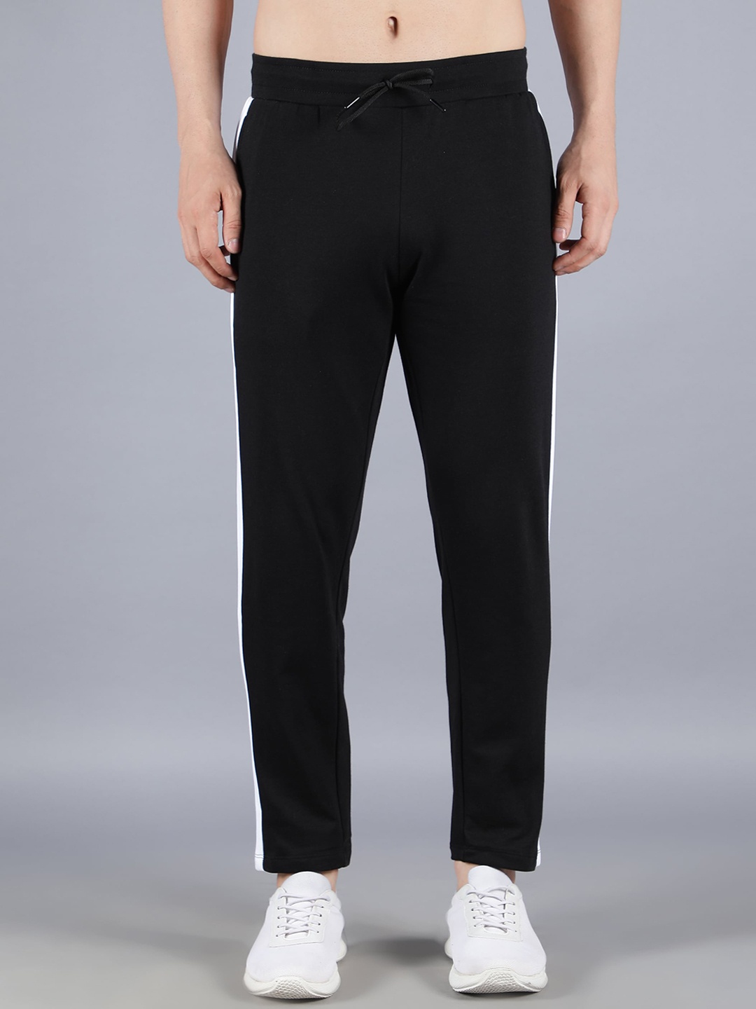 

Nimble Men Cotton Track Pants, Black