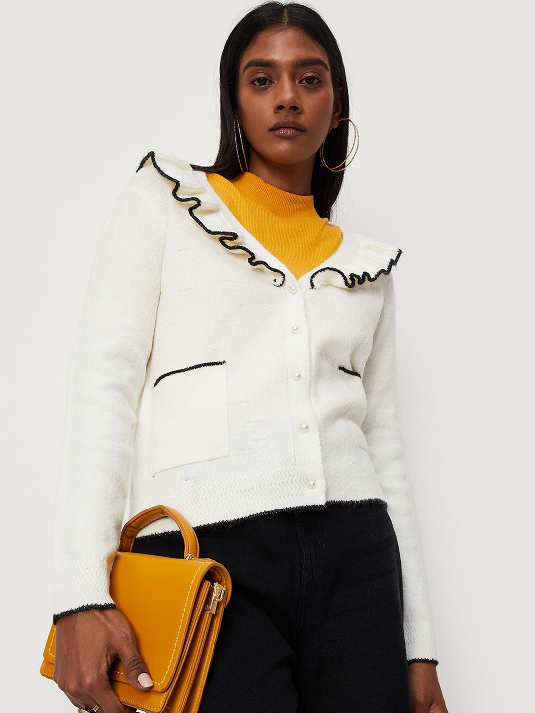 

max Women Cardigan Sweater, Off white