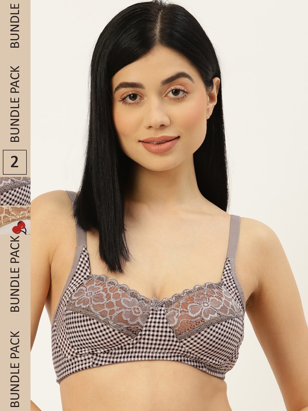

DressBerry Black & White Bra