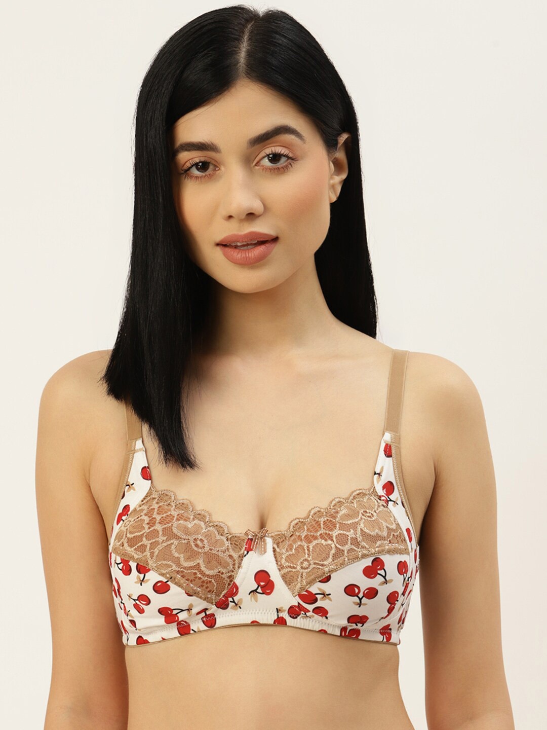 

DressBerry Conversational Print Bra, Off white