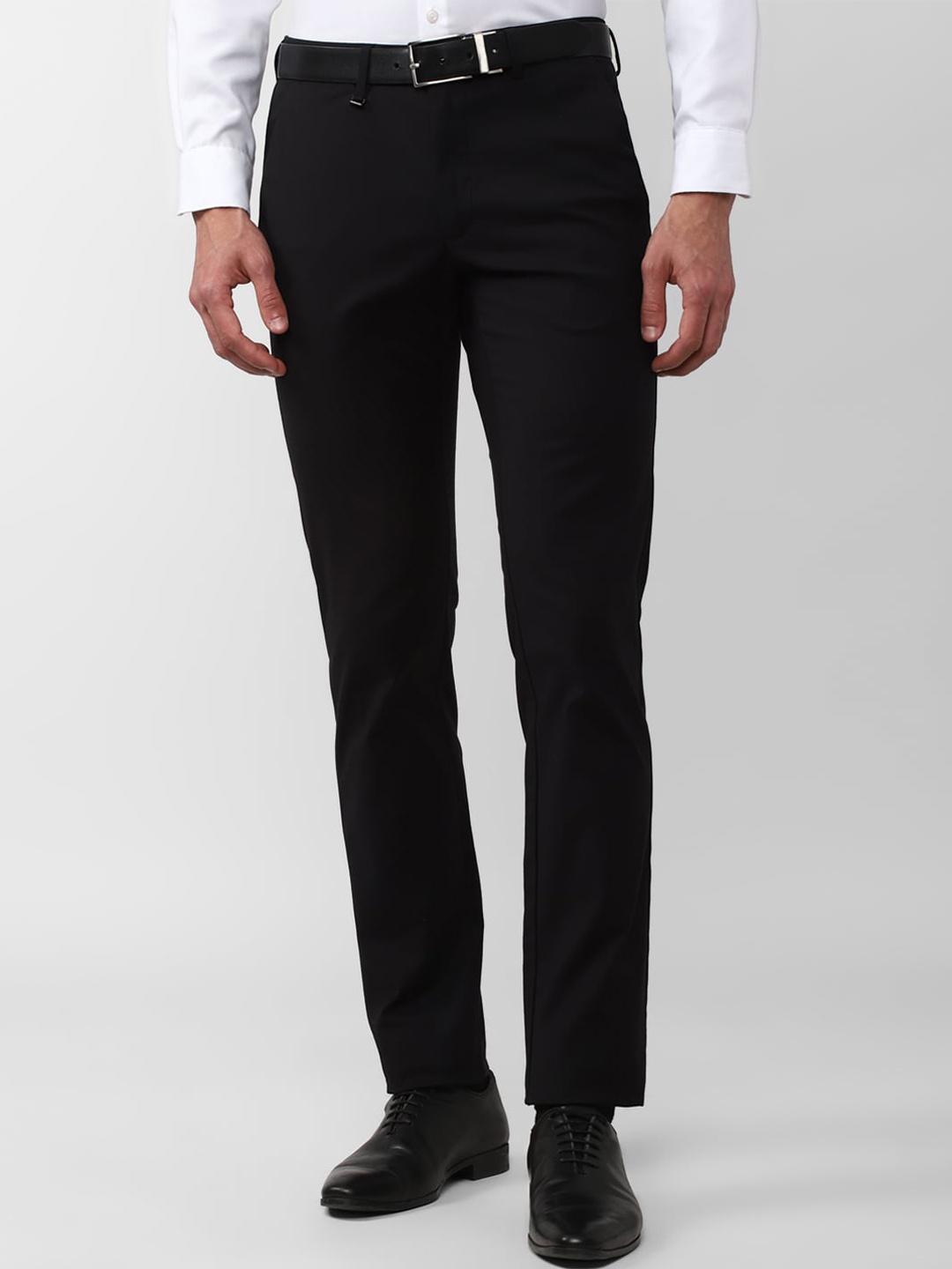 

Van Heusen Men Black Slim Fit Trousers