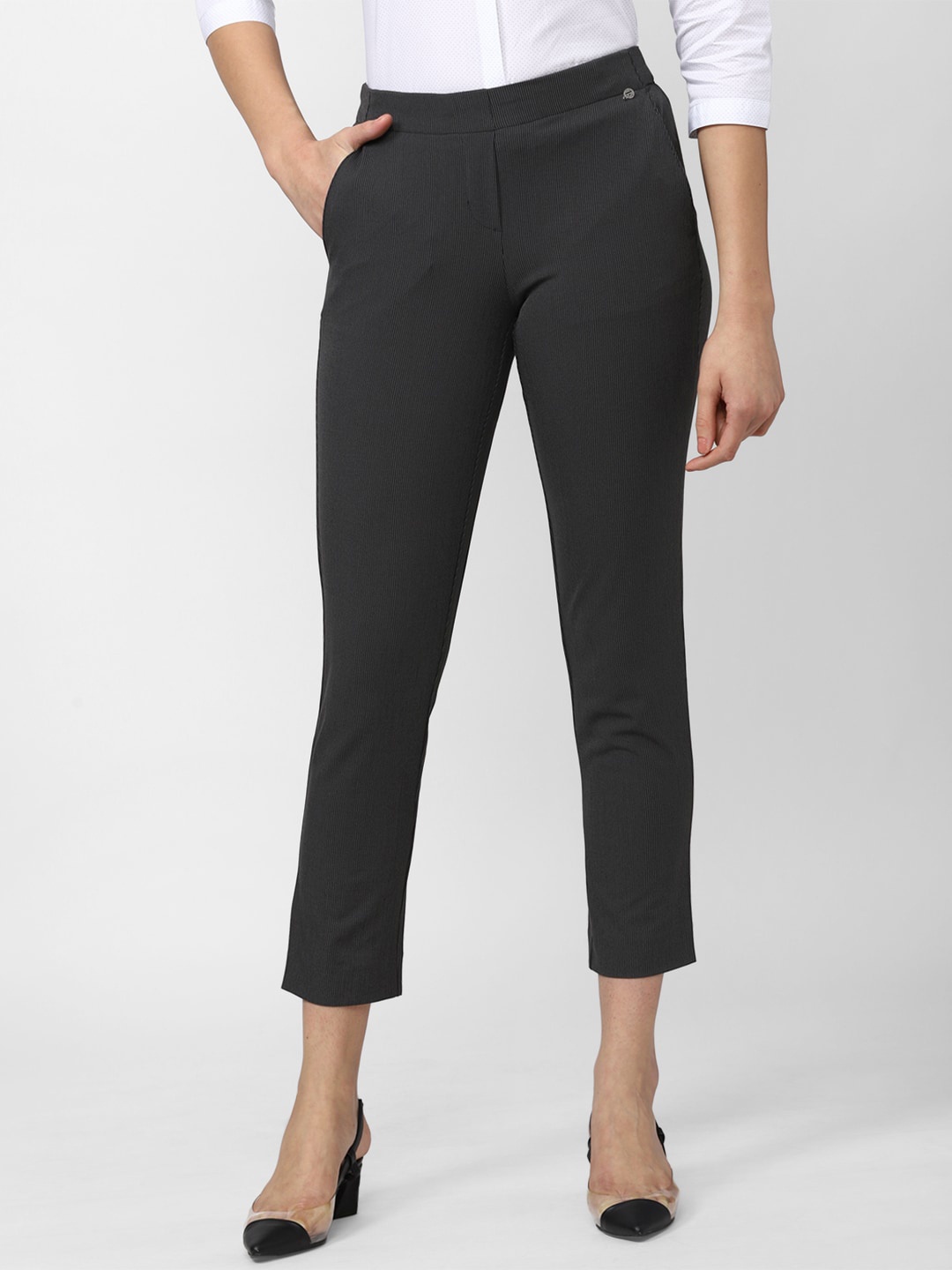 

Van Heusen Woman Formal Trousers, Charcoal