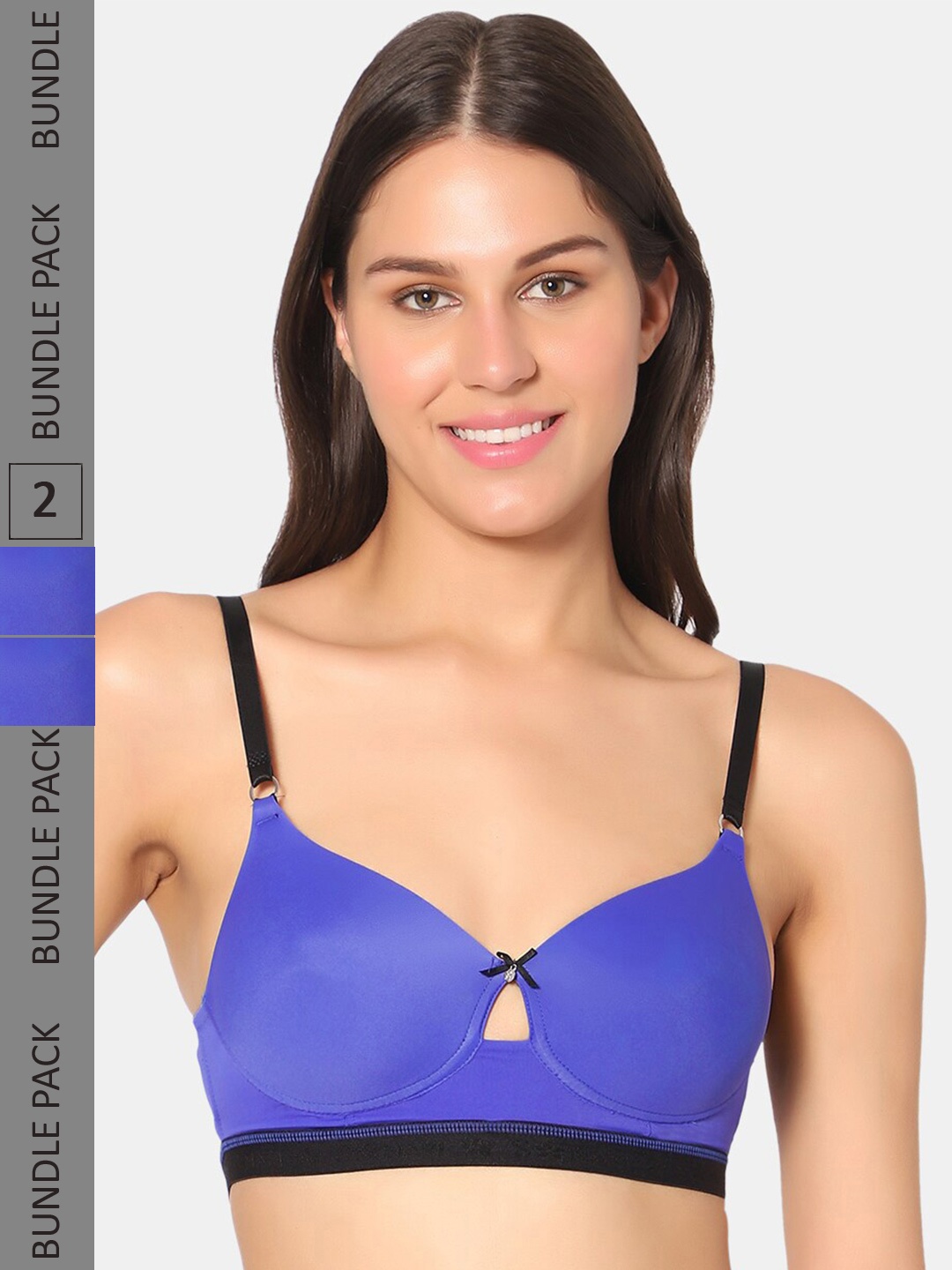 

Sonari Pack Of 2 Lightly Padded Bra, Blue