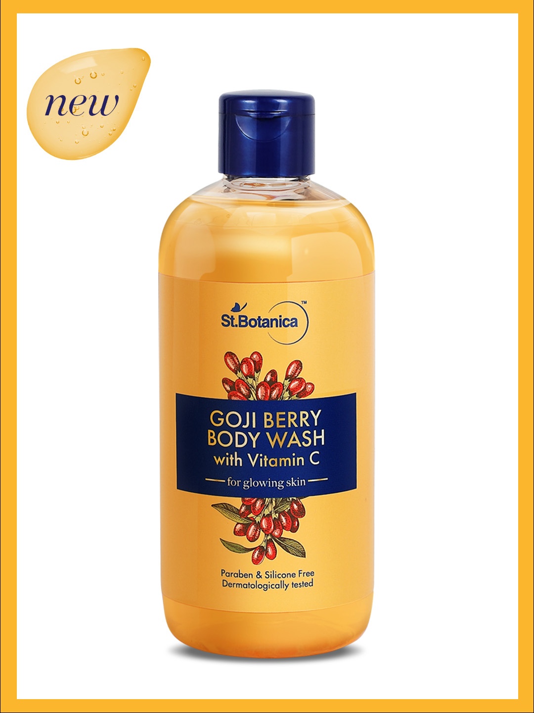 

St.Botanica Goji Berry & Vitamin C Body Wash for Fresh & Glowing Skin - 300ml, Beige