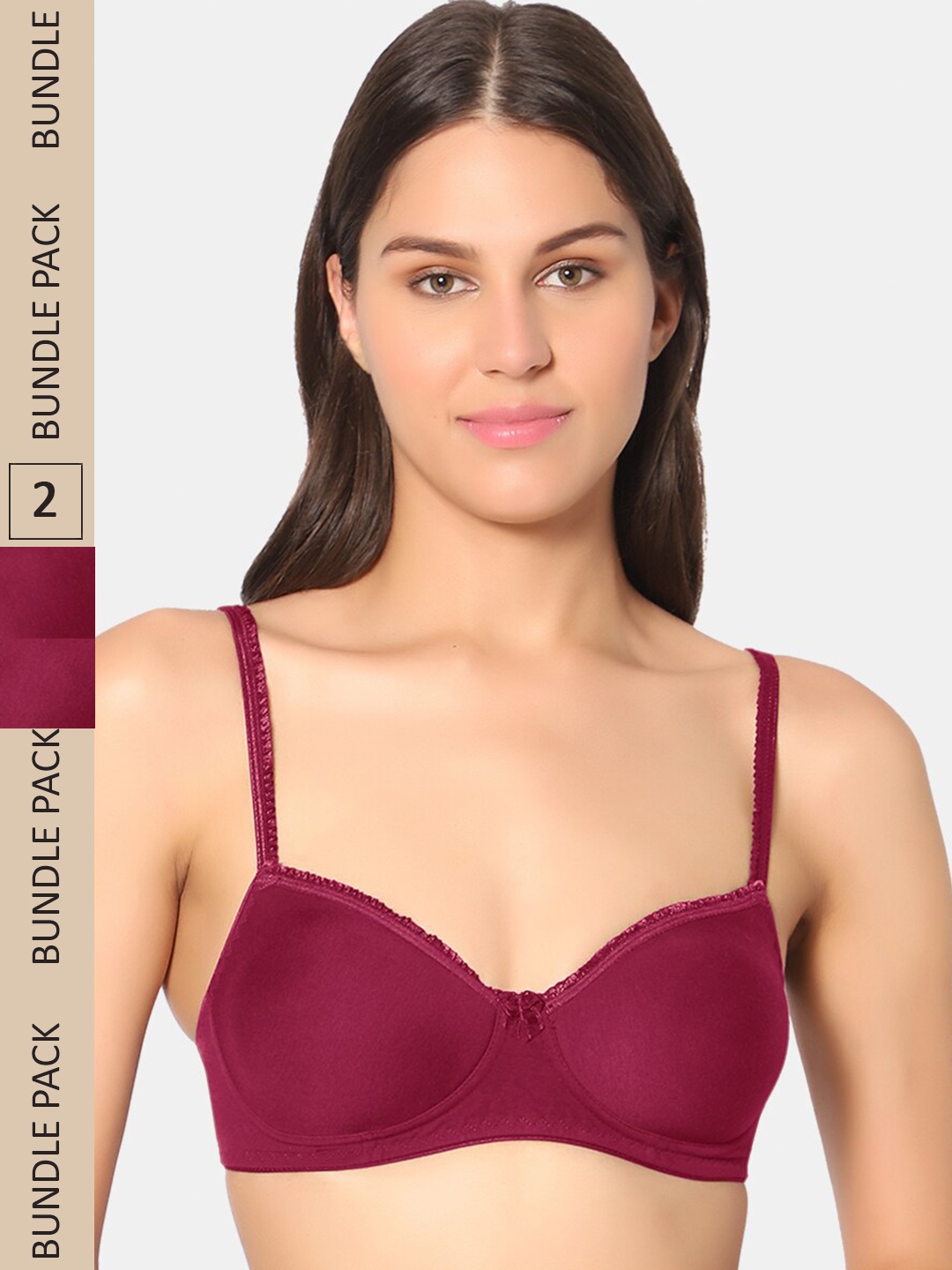

Sonari Everyday Cotton Bra, Red