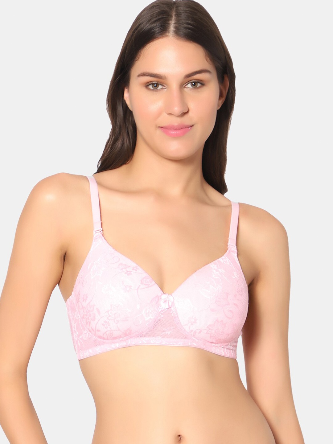 

Sonari Floral Printed Lightly Padded Non-Wired All Day Comfort T-Shirt Bra sodapink, Pink