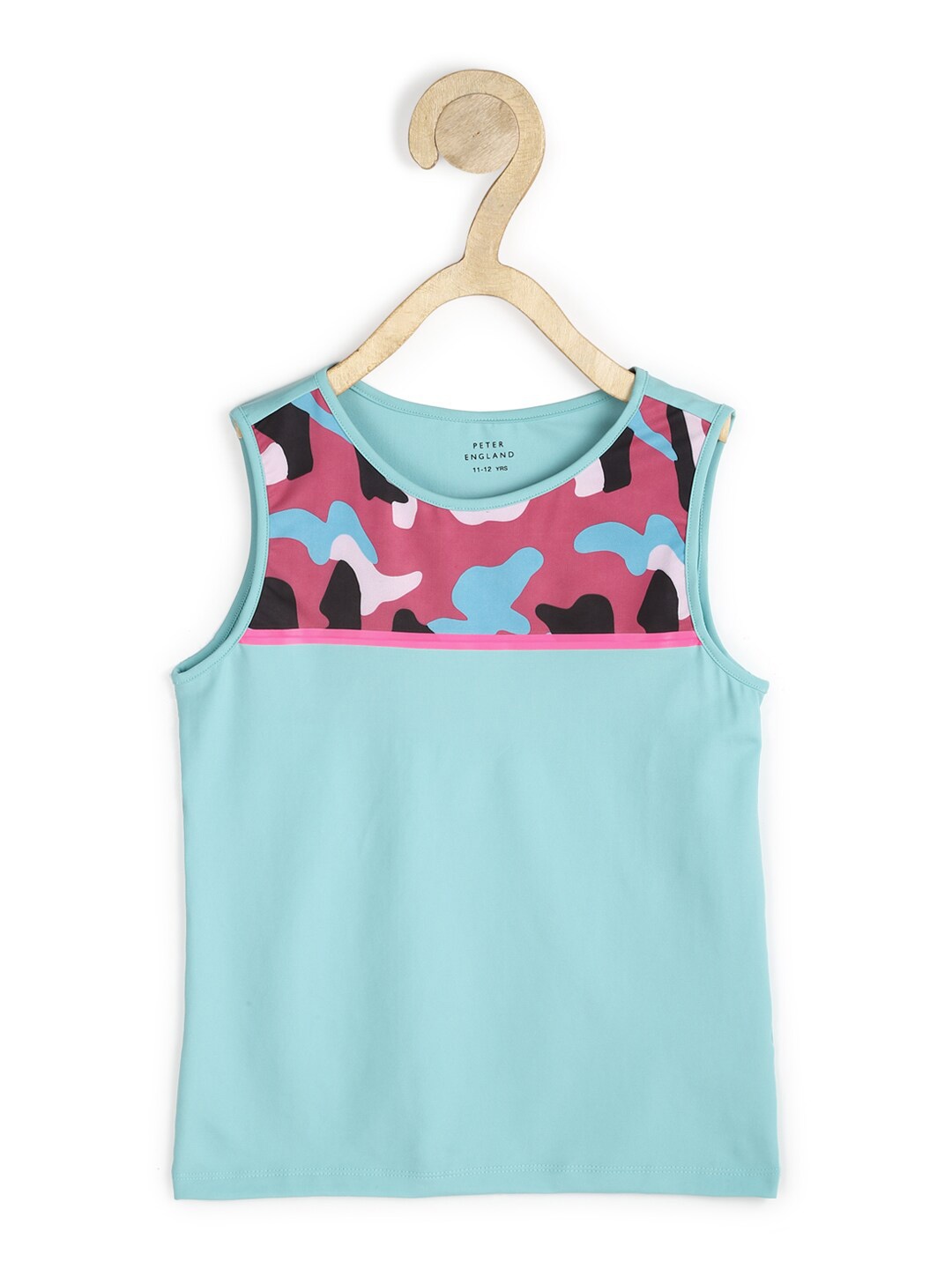 

Peter England Girls Print Top, Blue