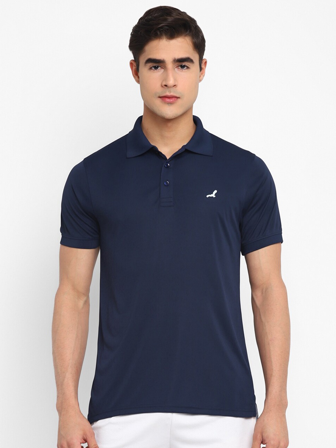 

American Crew Men Polo Collar T-shirt, Navy blue