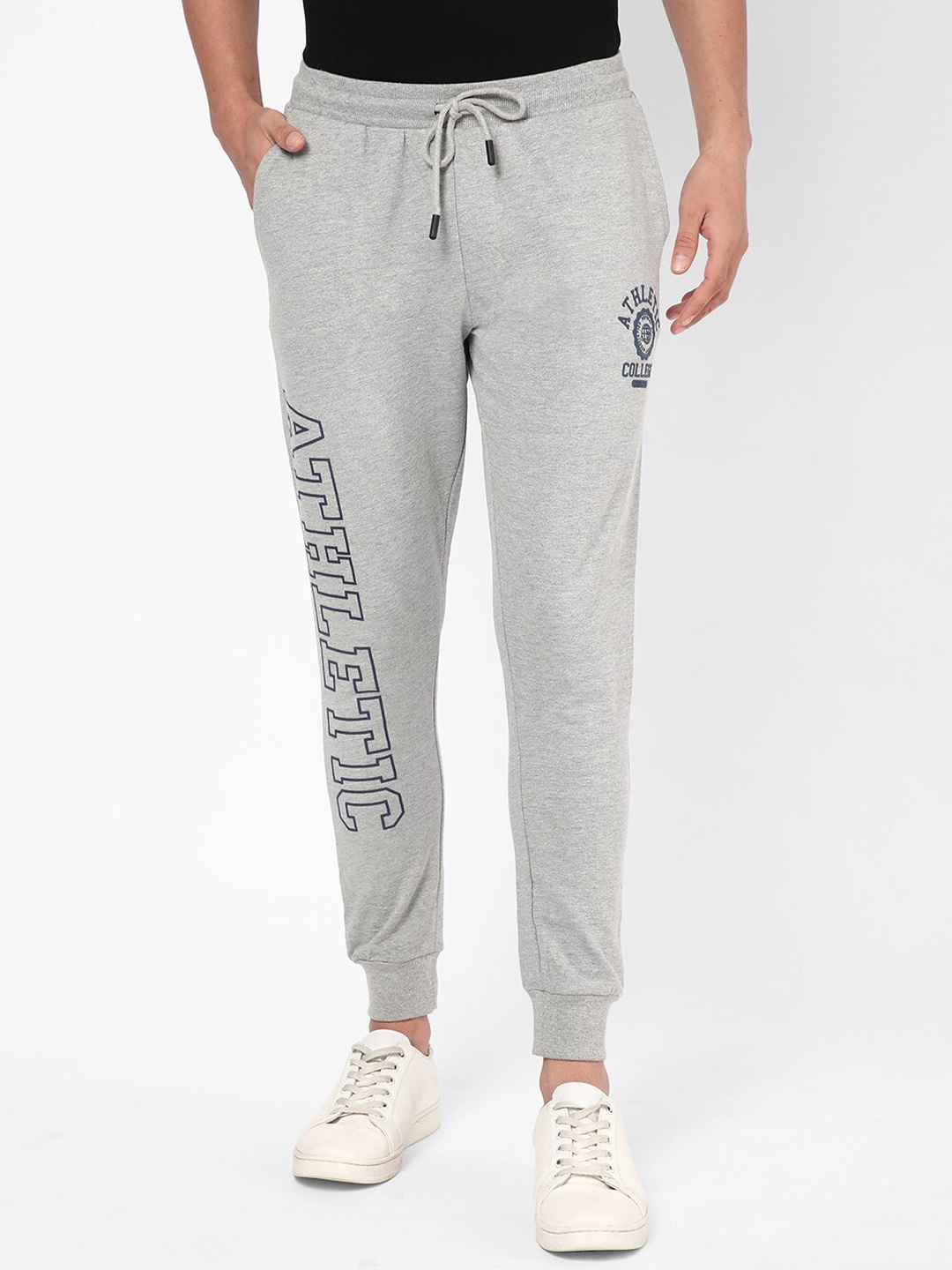 

R&B Men Printed Joggers, Grey