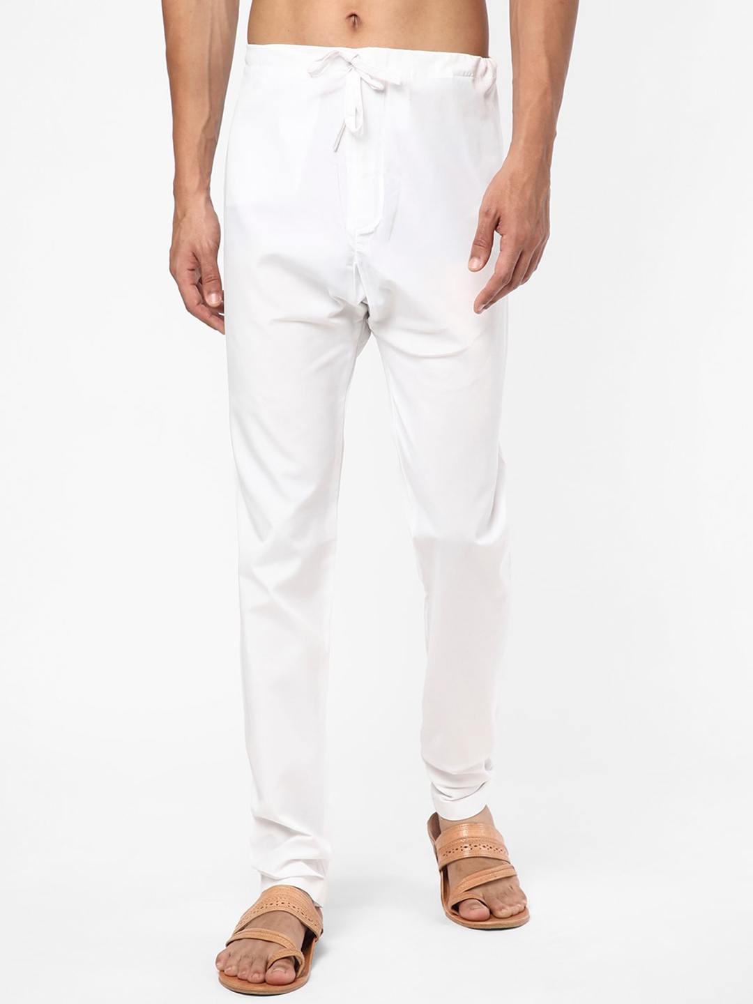 

R&B Men Cotton Pyjamas, White