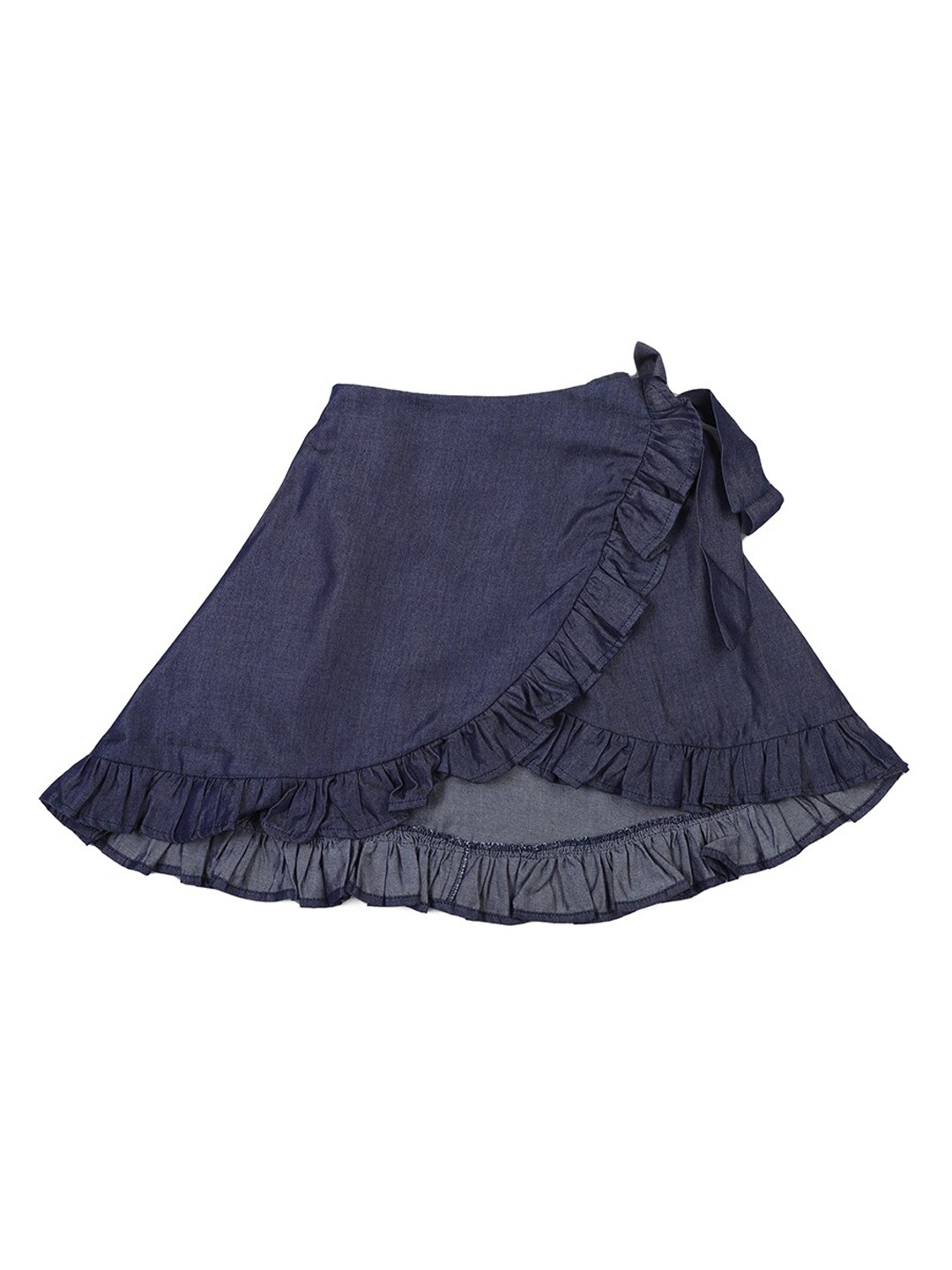 

Peter England Girls Wrap around Flared Skirt, Navy blue