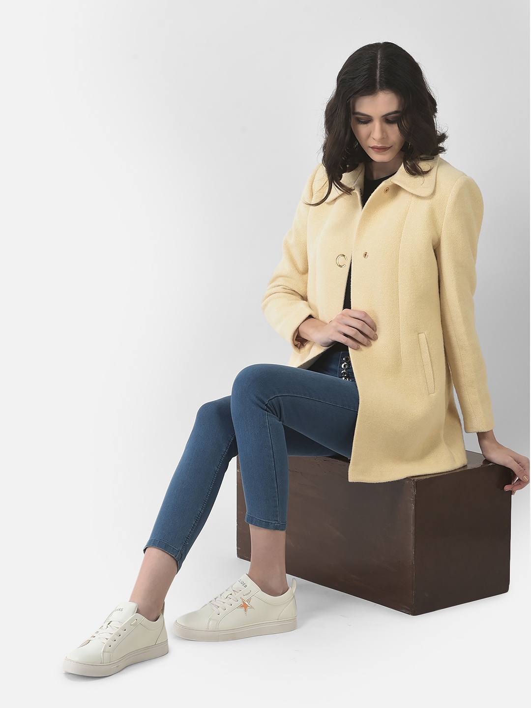Crimsoune Club Women Over Coats, Yellow