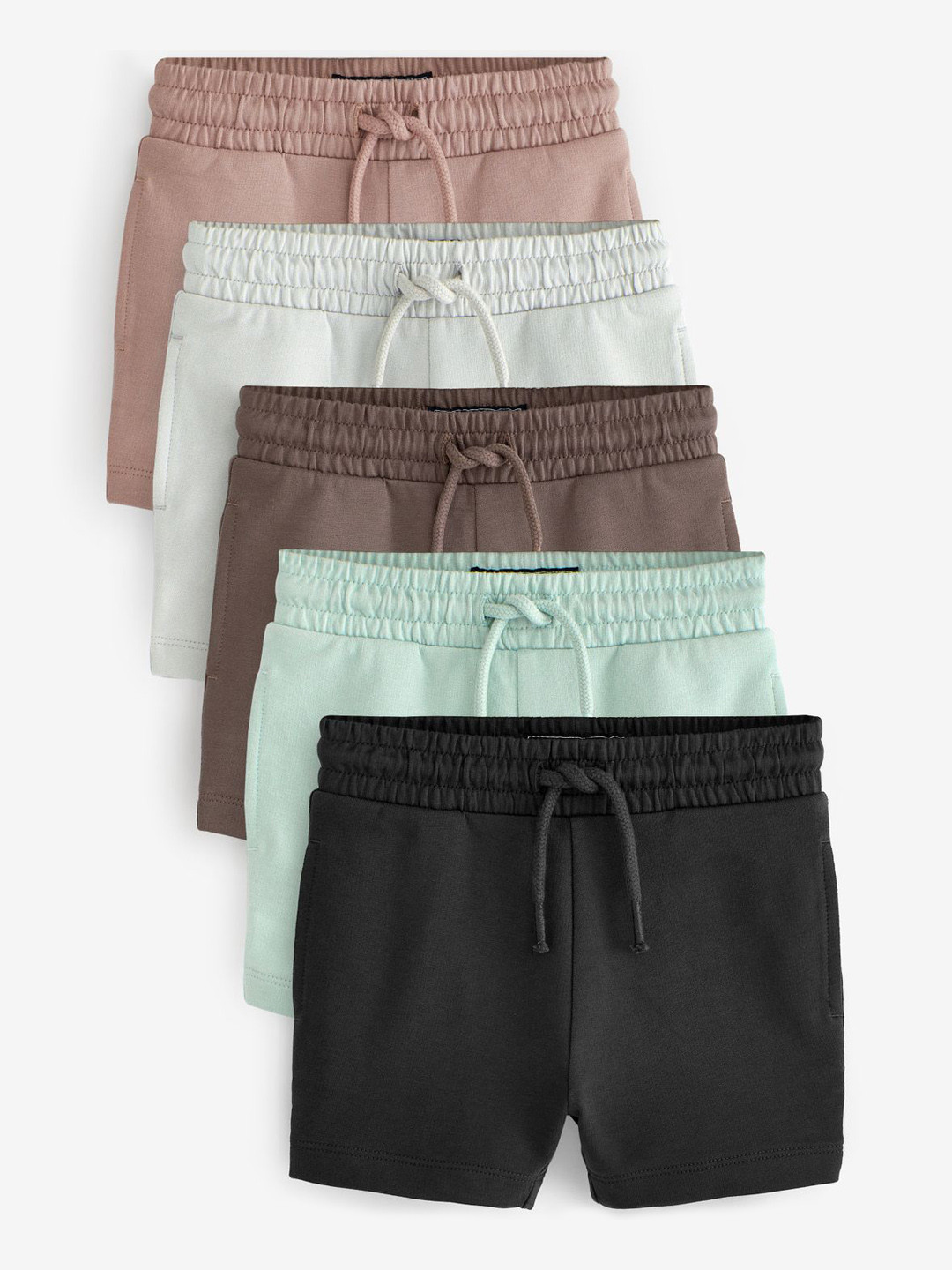 

NEXT Boys Pack Of 4 Pure Cotton Regular Fit Shorts, Black