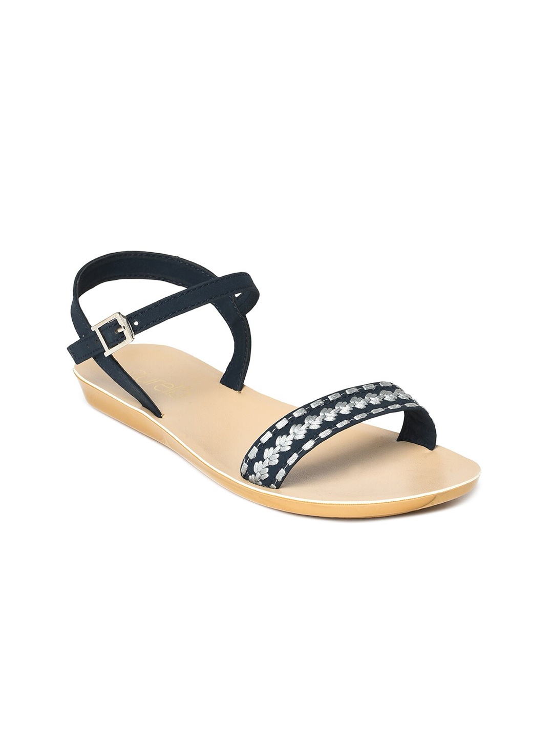 

AURELIA Women Open Toe Flats with Embroidered, Pink