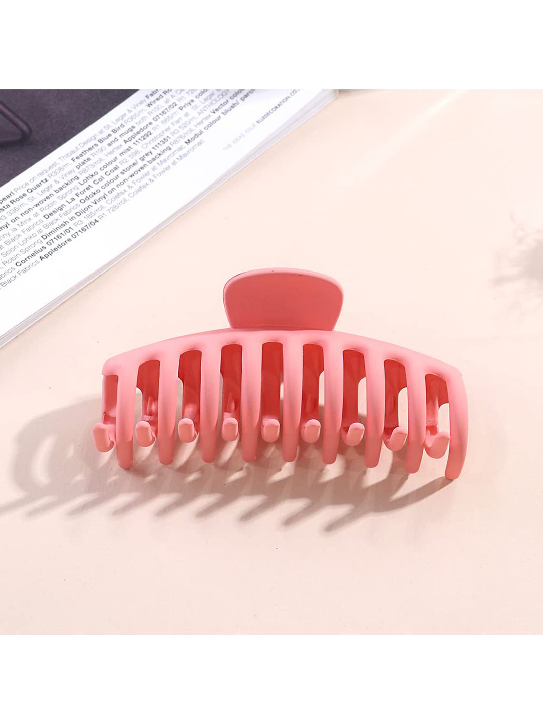 

VAGHBHATT Women Set of 5 Claw Clip, Pink