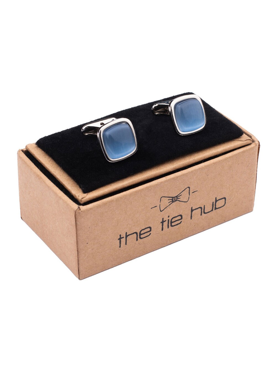 

The Tie Hub Brass Cufflink, Silver