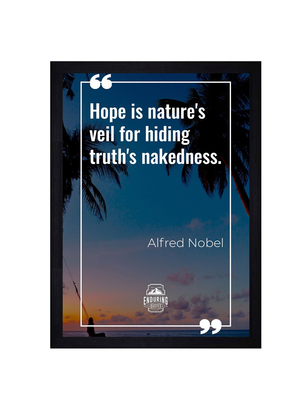 

Gallery99 Blue and Black Motivational Quote Texture Paper Wall Art