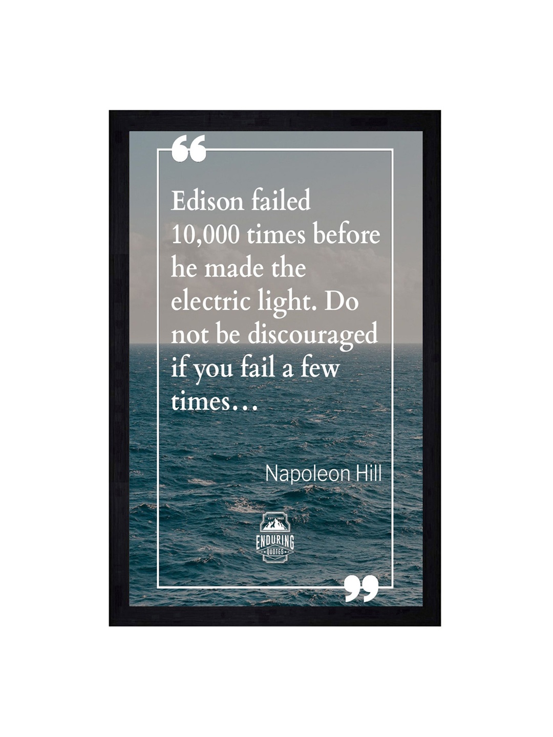 

Gallery99 Motivational Quote Texture Paper Framed Wall Decor, Multi