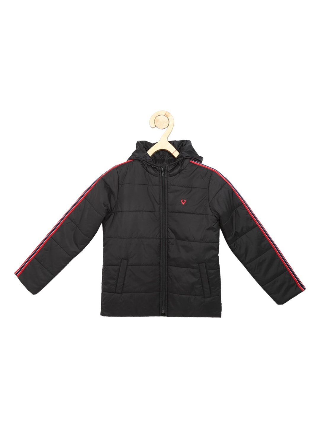 

Allen Solly Junior Boys Hooded Padded Jacket, Black