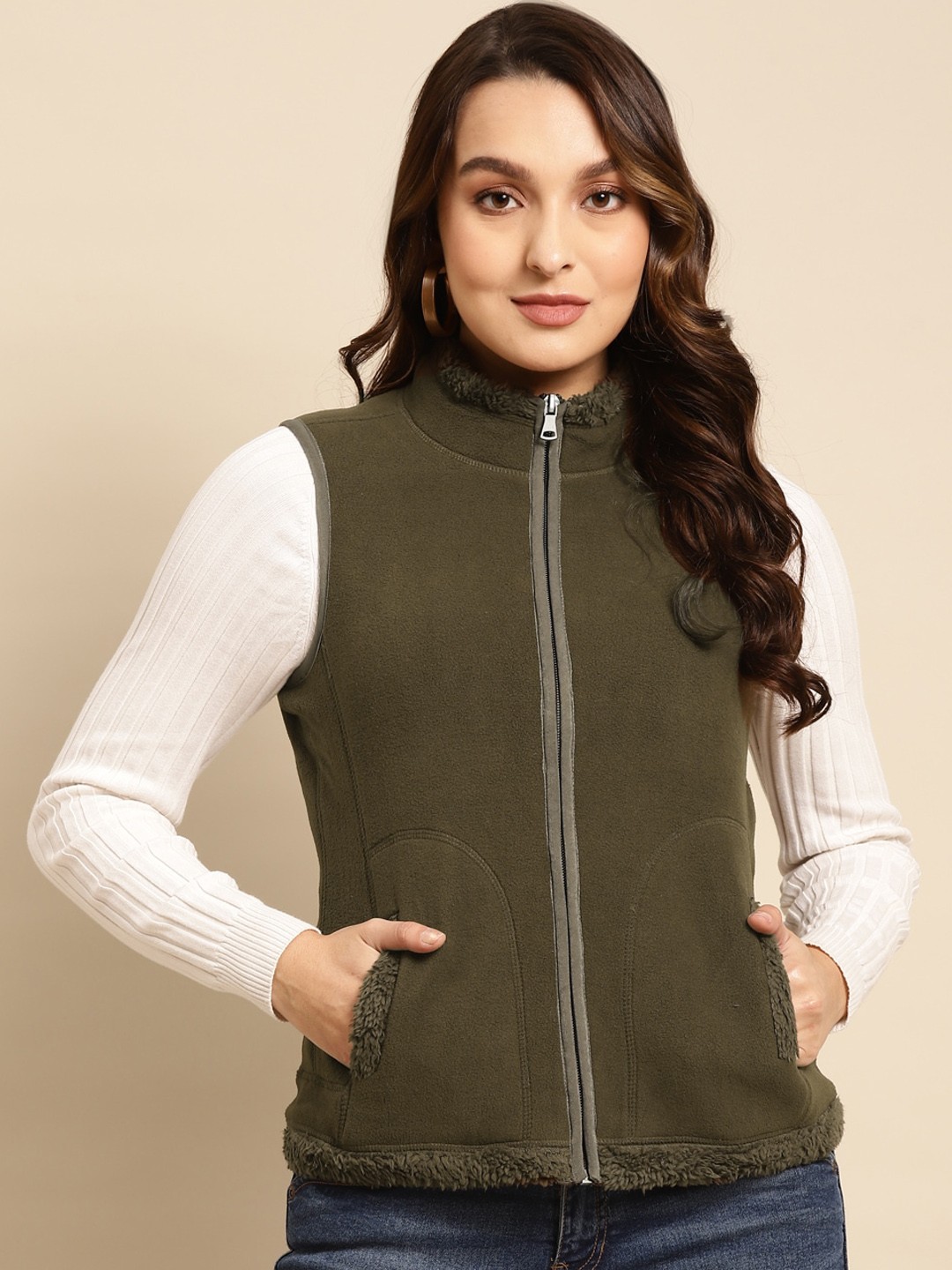 

Lakshita Women Outdoor Tailored Jacket, Olive
