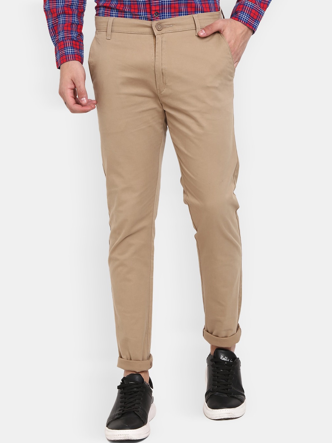 

V-Mart Men Classic Slim Fit Trouser, Khaki