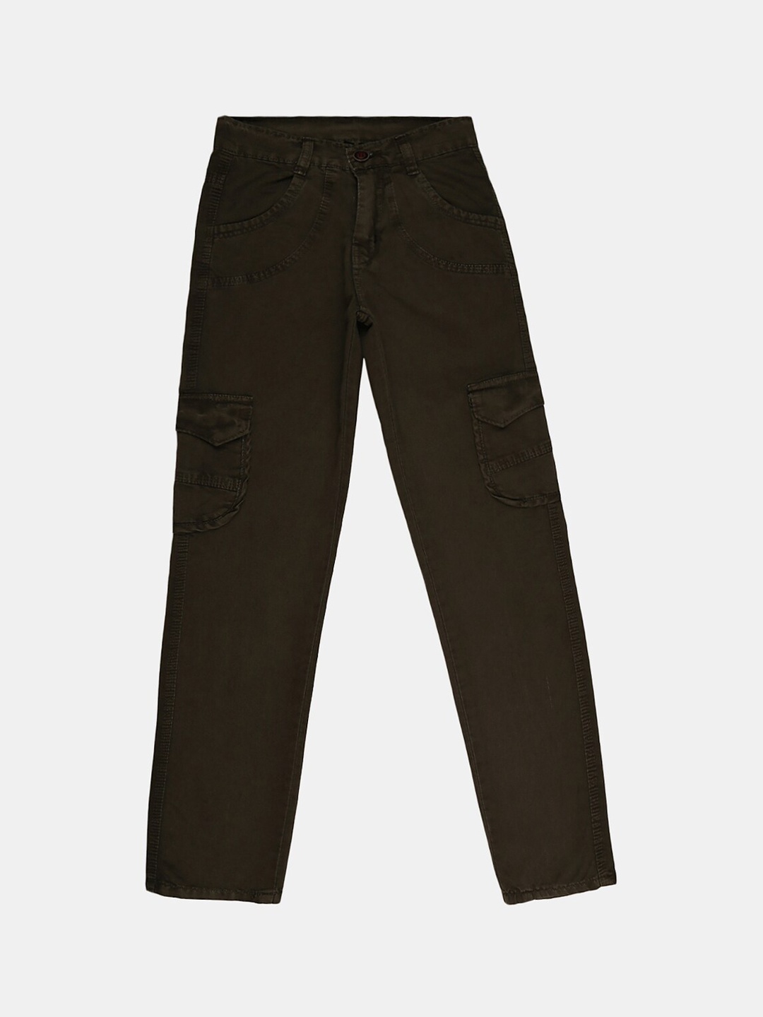 

V-Mart Boys Classic Cargos Trouser, Olive