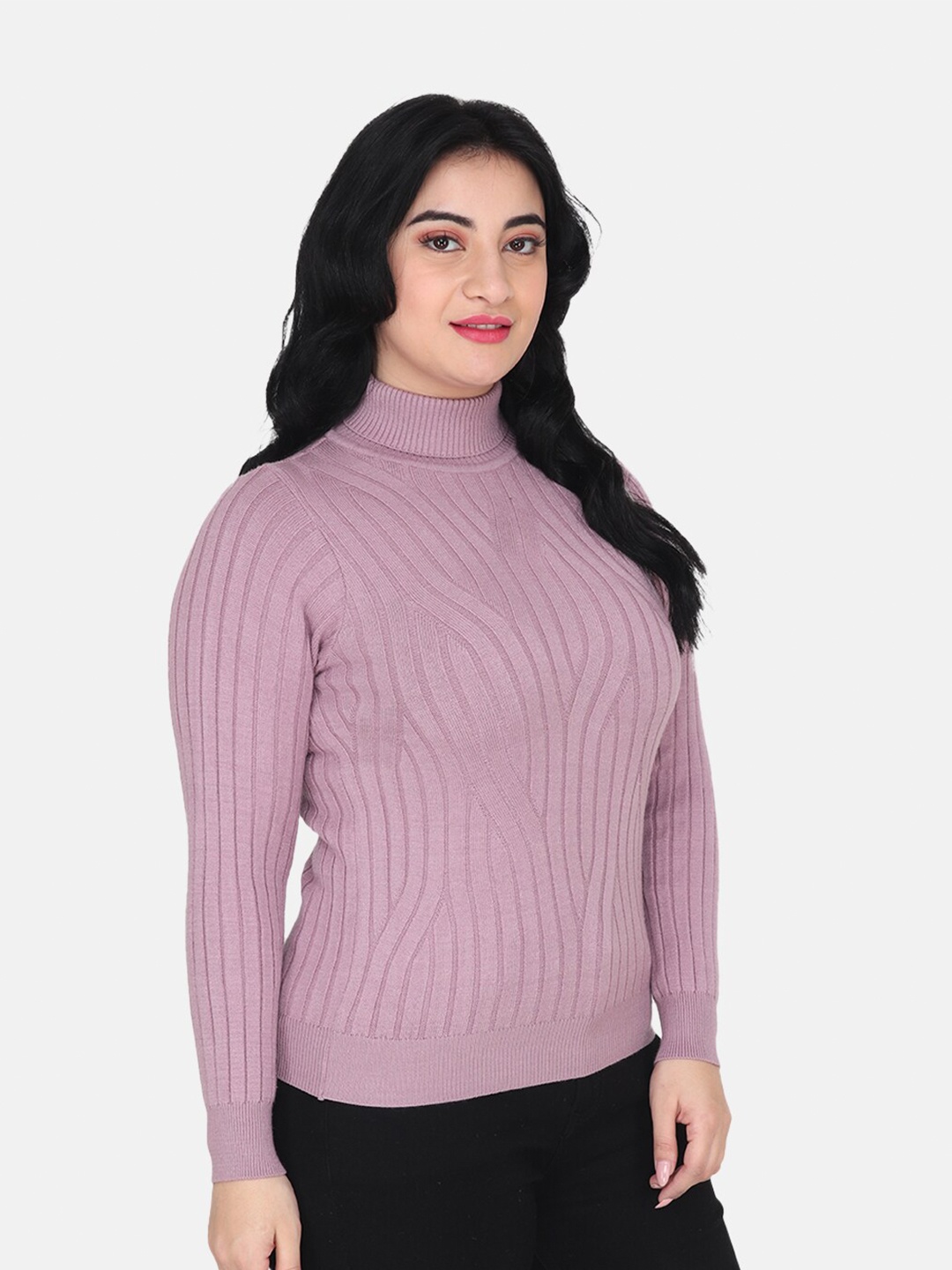 

Albion Women Turtle Neck Sweatshirt, Purple