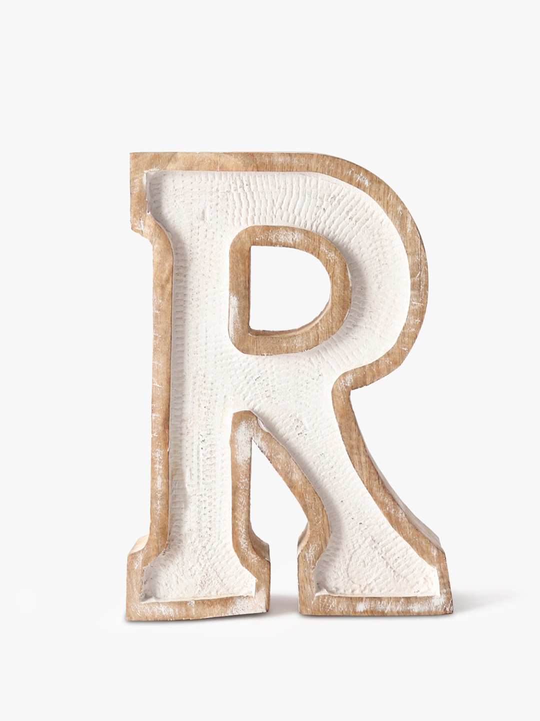 

CASA DECOR White R Alphabet Initial Showpiece