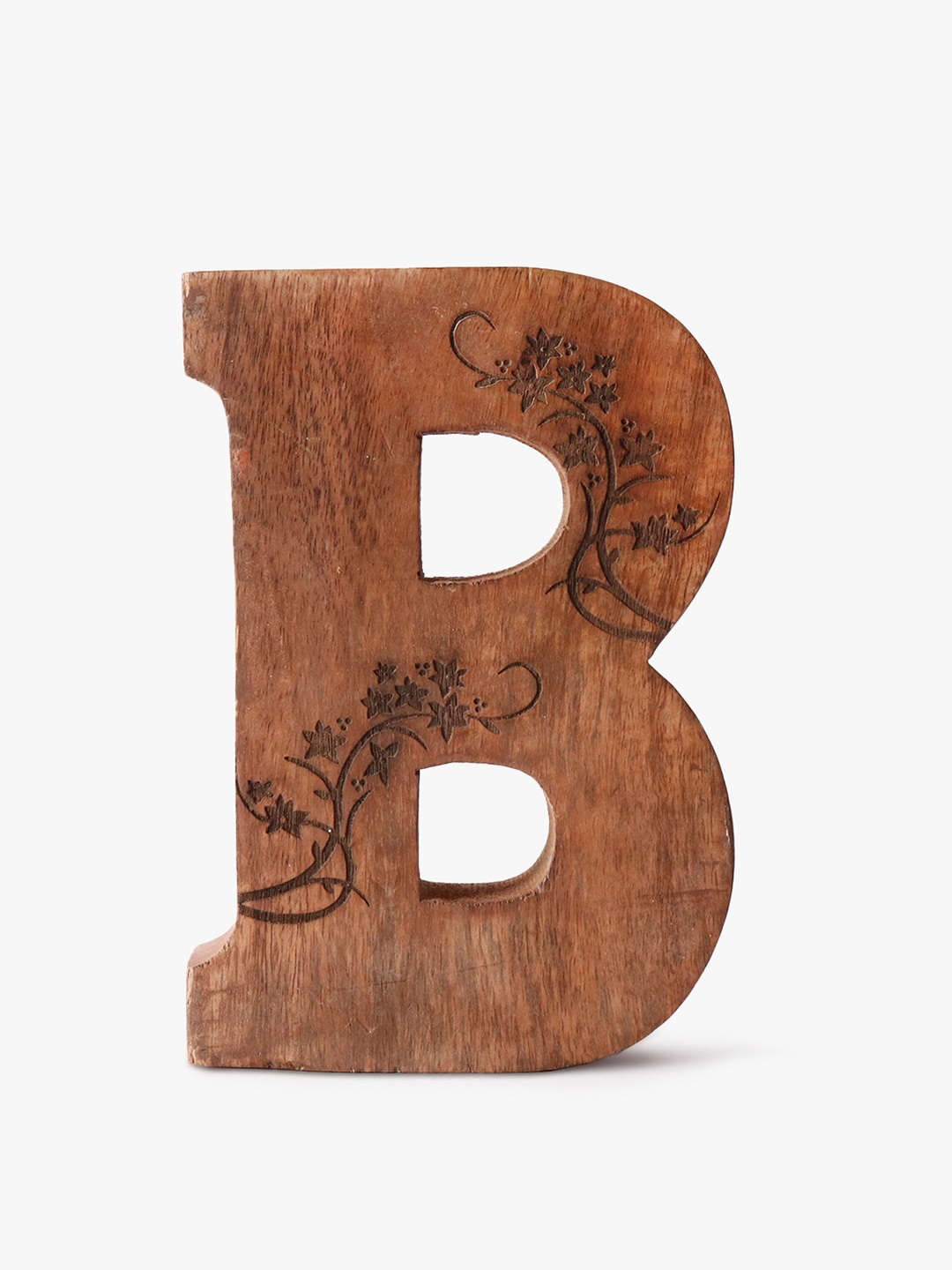 

CASA DECOR Brown Alphabet B Floral Initial Showpiece