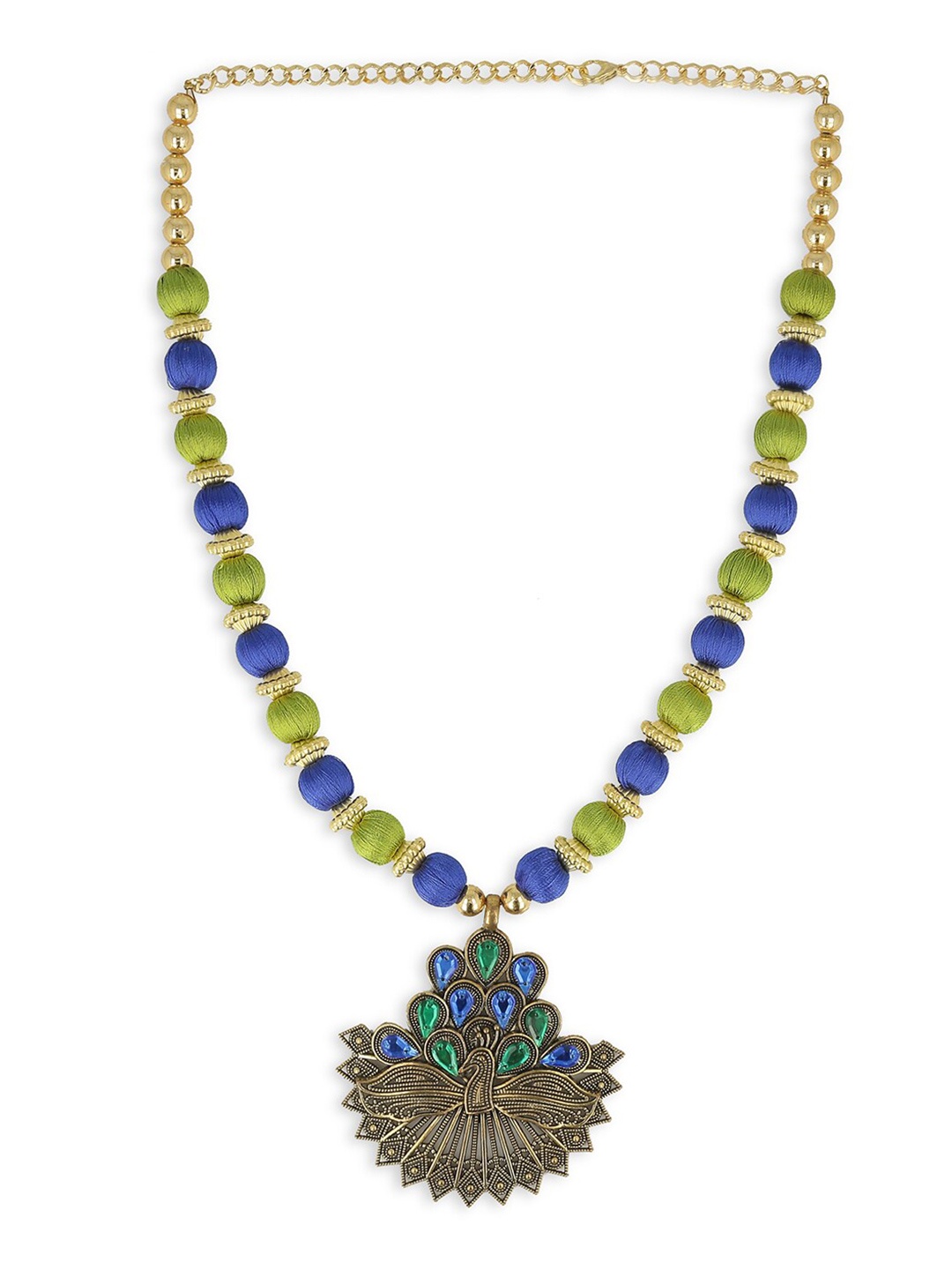 

AKSHARA German Silver Gold-Plated Necklace