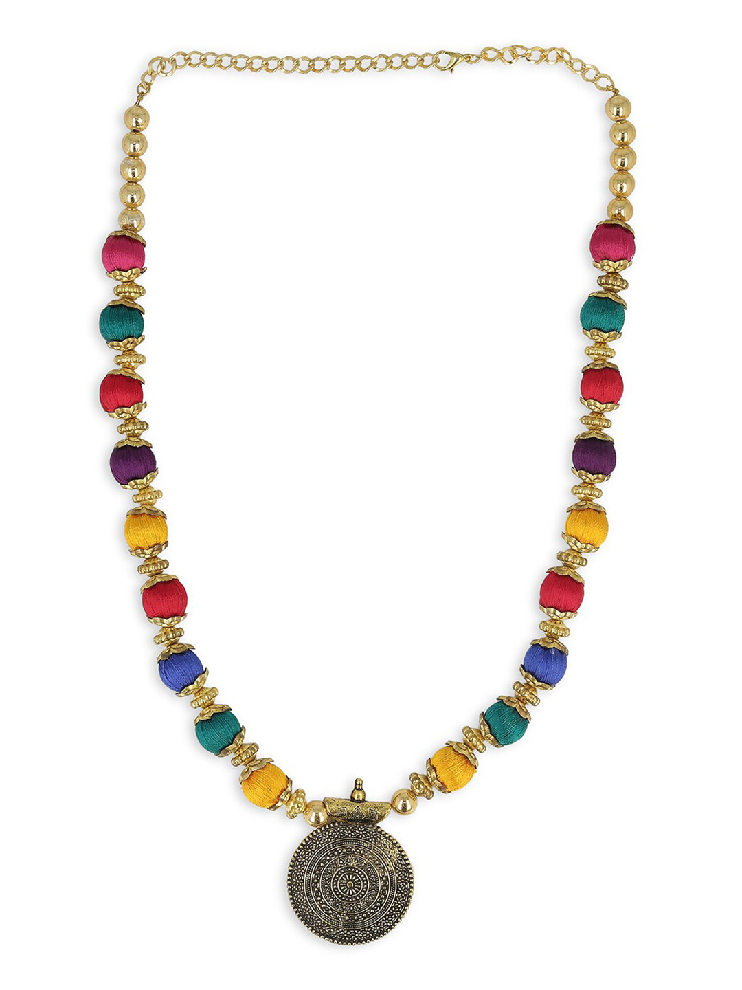 

AKSHARA German Silver Gold-Plated Necklace