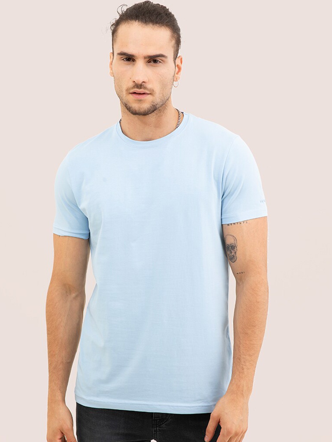 

Snitch Men Cotton T-shirt, Blue