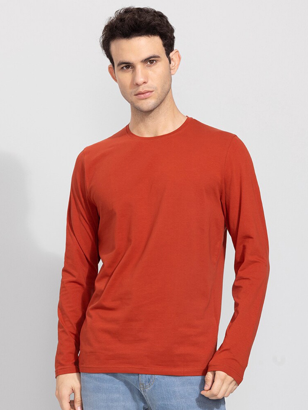 

Snitch Men Cotton T-shirt, Red