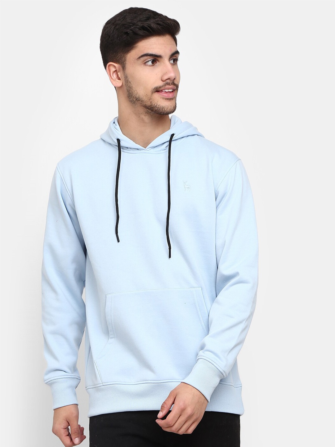 

V-Mart Hooded Cotton Sweatshirt, Blue