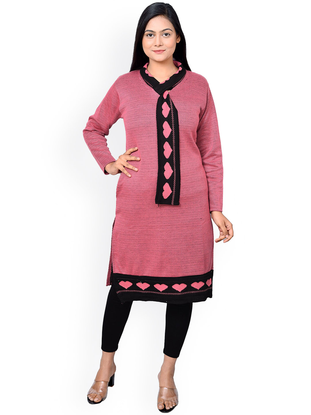 

ahhaaaa Women Handloom Kurta, Pink