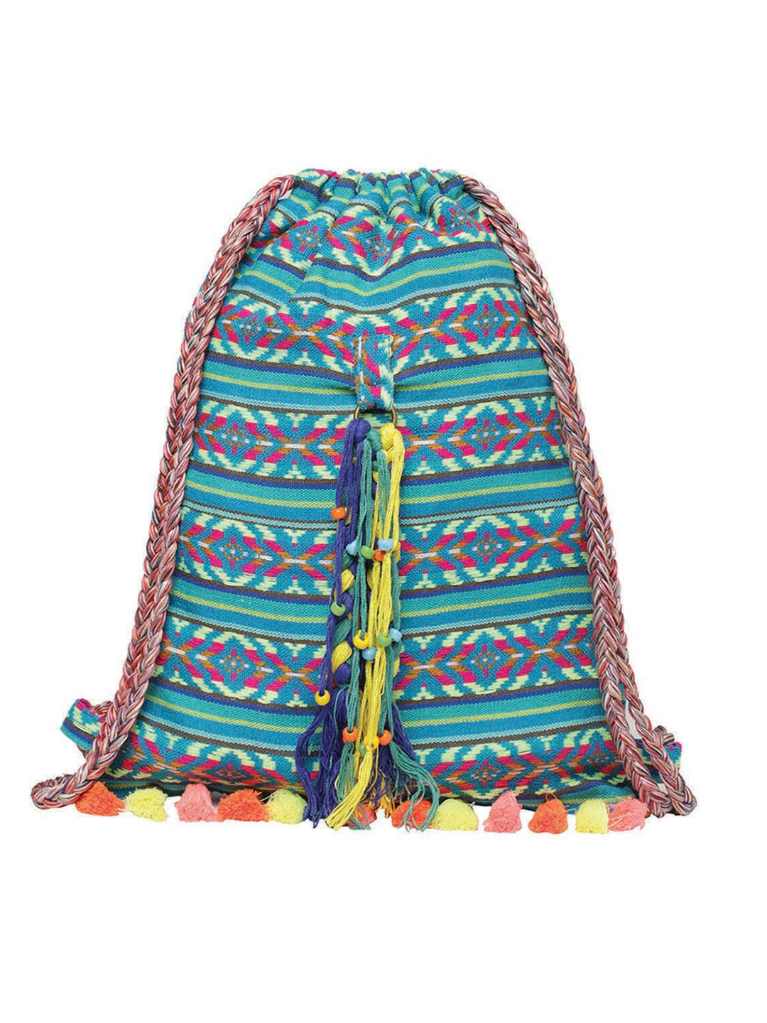 

The House of Tara Women Tasselled Backpack, Blue