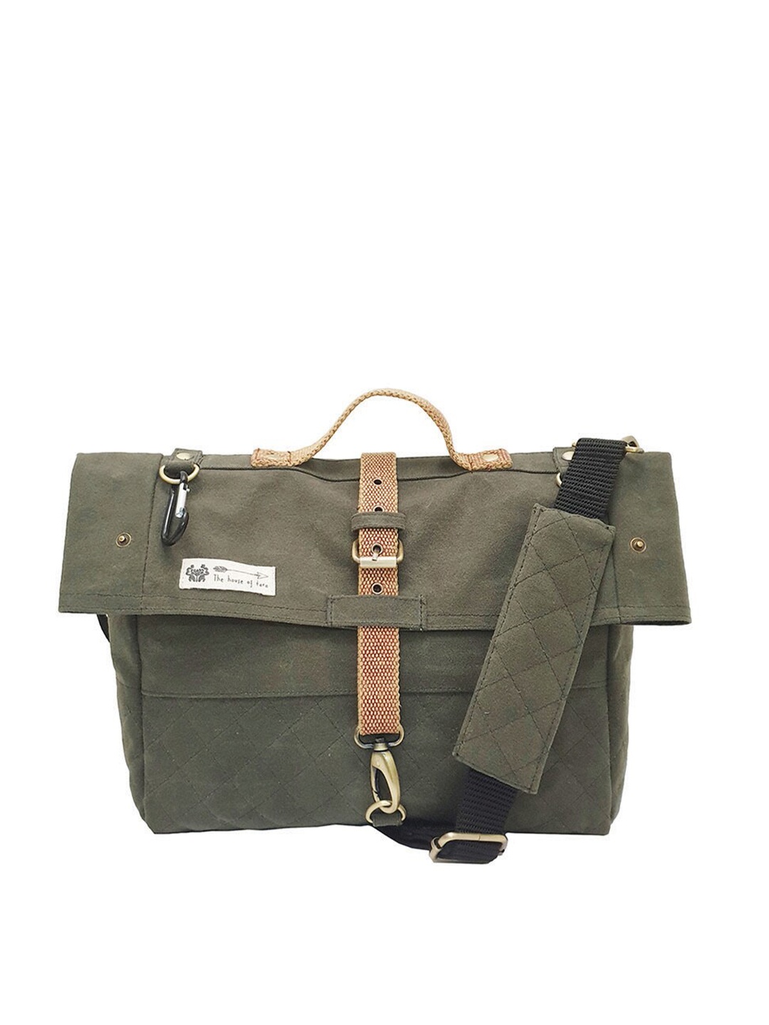 

The House of Tara Unisex Canvas Messenger Bag, Olive