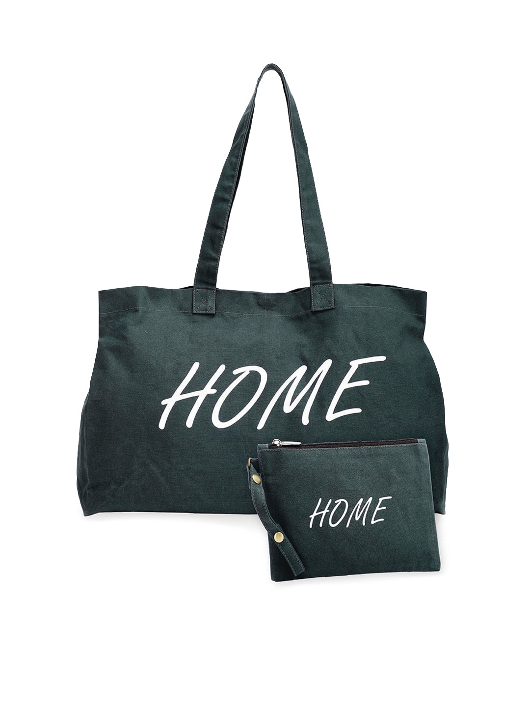The House of Tara Printed Shopper Tote Bag, Navy blue