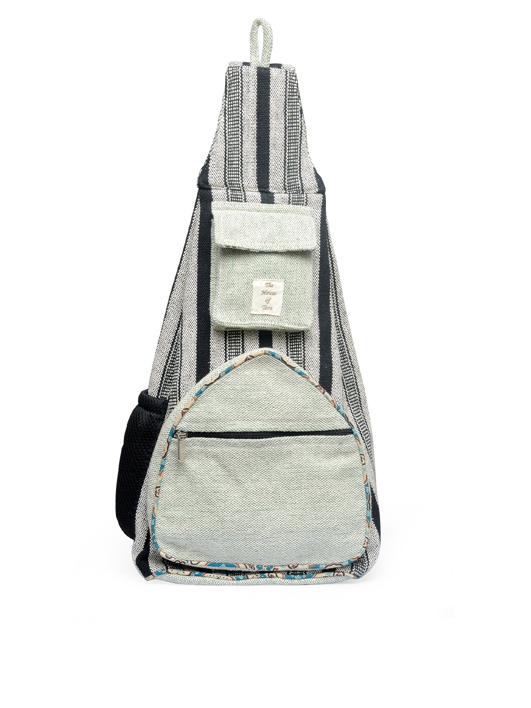 

The House of Tara Fabric Textured Backpack, Grey