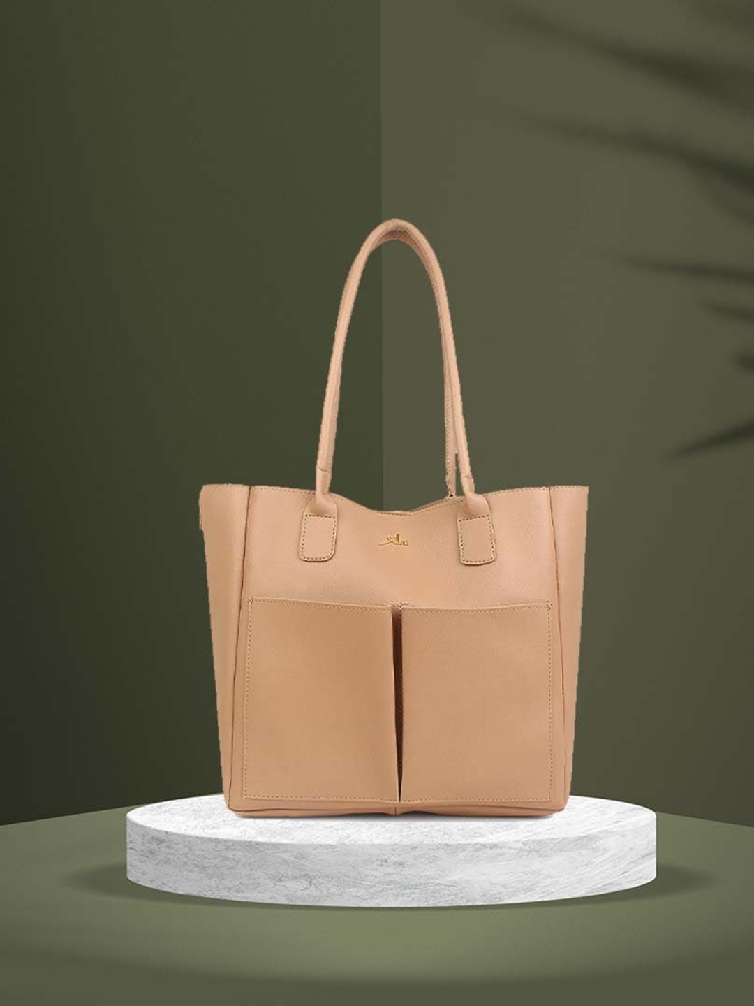 

yelloe Shopper Tote Bag, Beige