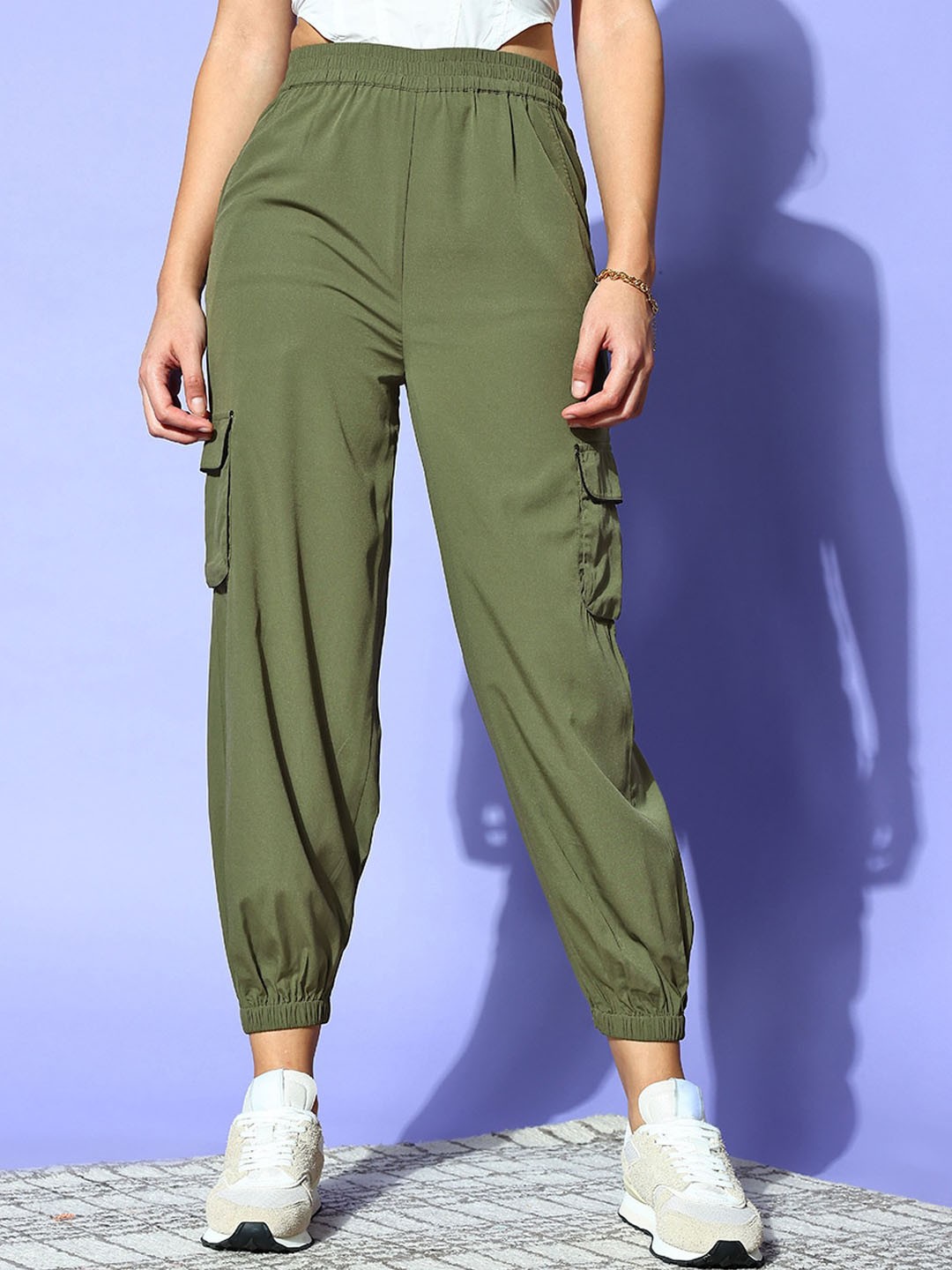 

PANIT Women Comfort Loose Fit Easy Wash Joggers, Olive