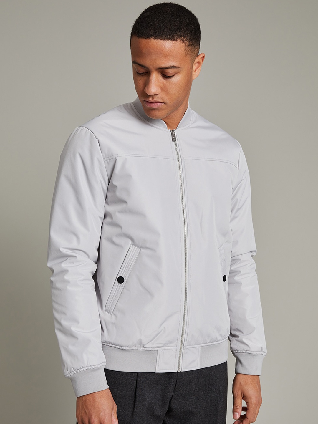 

Matinique Men Lightweight Bomber Jacket, Grey