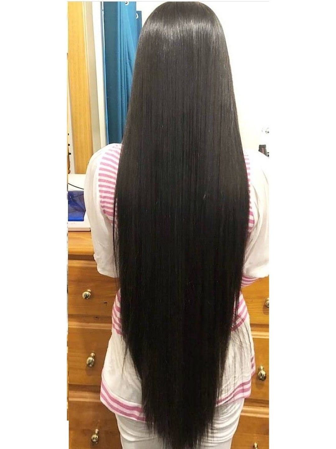 

CHRONEX 5 Clips Straight Synthetic Hair Extension - Natural Brown