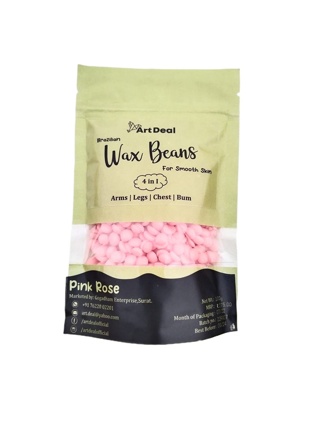 

Art Deal Brazilian Wax Beans 100 g, Pink